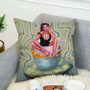 Ljojo 40x40 Jane Koluga Art Pillow Cover for Home Decor and Car Sofa Fall Theme