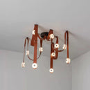 Ljojo Marble Designer Belt Pendant Light: Dimmable Luxury Chandelier