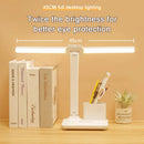 Ljojo LED Desk Lamp: Stepless Dimming, Multi-function Night Light, White Light