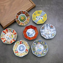 Ljojo Mini Ceramic Sushi Plates Set - Japanese Style Banquet Tableware