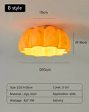 Ljojo Japanese Wabi-sabi Style Pumpkin Led Pendant Lights for Dining Room and Bedroom