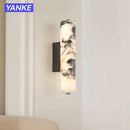 Black Marble Wall Lamp Modern Italian Luxury Sconce Living Room Hallway Decor by Ljojo