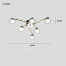 Ljojo Modern Black LED Chandelier Ceiling Light Fixture for Home Decor Living Room Dining