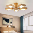 Wabi-sabi Wood Tree Branching LED Chandelier Lamps for Home Decoration by Ljojo