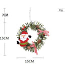 Ljojo Mini Christmas Wreath Ornament Set for Festive Decor