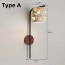 Japanese Yellow Cave Stone LED Wall Lamps Art Hanging Lights for Home Decoration by Ljojo