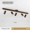 Ljojo Wooden Surveillance Camera LED Pendant Lights Chandeliers for Stylish Minimalist Home Decor