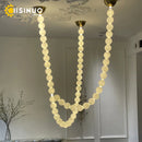 Ljojo Luxury Pear Necklace Chandelier for Living Room Dining Room Foyer