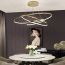 Ljojo LED Ring Ceiling Chandelier for Dining Room Minimalism Lighting