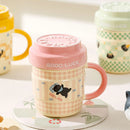 Cat Cartoon Ceramic Mug - Ljojo Original Fun Coffee Cup Beer Drinkware Breakfast Tea Gift