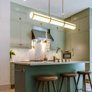 LED Pendant Light Fixture Modern Strip Living Dining Room Bar Office Chandelier by Ljojo