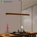 Ljojo Industrial Minimalist Art Wood LED Pendant Lights for Living Room Chandelier