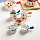 Ljojo Mini Milk Pot with Seasoning Handle - Creative Ceramic Milk Cup, 50ml