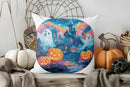 Halloween Ghosts & Castle Print Pillow Cover for Sofa, Bedroom, Car - Ljojo