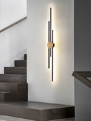 LED Strip Black Gold Wall Lamp for Nordic Decor - Ljojo