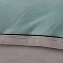 Ljojo 2024 Solid Color Milk Fleece 4-Piece Set with Wide Edge Craft & Flannel Quilt Cover