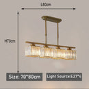 Nordic Modern Luxury Crystal Chandelier Three-Head Hanging Light Fixture for Living Room by Ljojo