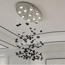 Modern Black Stone Led Pendant Lights Chandeliers for Living Room by Ljojo