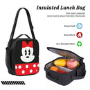 Ljojo Minnie Mouse Backpack Set with Lunch Box for Kids