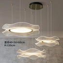 Nordic Luxury Lotus Acrylic LED Chandelier Pendant Light by Ljojo