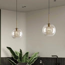 Ljojo Loft Glass Pendant Light for Kitchen Restaurant - Modern Nordic Industrial Decor