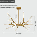 Ljojo LED Chandelier Modern Acrylic Branch Design Elegant Nordic Art Hanging Light