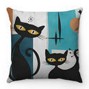 Cute Cartoon Cat Pillow Cover 45x45cm - Ljojo Home Decorodox