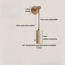 Ljojo LED Wall Light for Wabi Sabi Home Decor - Yellow Travertine Bedroom Design