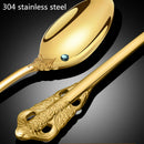 Ljojo Luxury Stainless Steel Western Cutlery Set Dinnerware Tools