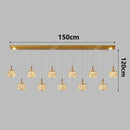 Ljojo Luxury Crystal Chandelier Pendant Light for Living Room Dining Room Ceiling Lighting