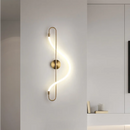 Ljojo Long Dining Chandelier: Musical Artistic Tube Winding Line Light