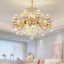 European Style Duplex Chandelier with Crystal Accents - Ljojo