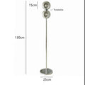 Ljojo Minimalist LED Chrome Floor Lamp | Stylish Metal Art Light