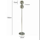 Ljojo Minimalist LED Chrome Floor Lamp | Stylish Metal Art Light