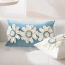 Ljojo 3D Sunflower Velvet Cushion Cover 30x50cm Home Decor Sofa Bed-Living Room