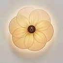 Ljojo Wabi-Sabi Retro Flowers Fabric Ceiling Lamp for Home Decor Bedroom Lighting