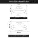 Ljojo Macaron LED Ceiling Light: Modern, Simple, Remote Dimming Chandelier for Bedroom, Living Room