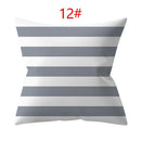 Ljojo 18" Sliver Grey Geometry Striped Pillowcase Home Decor Pillow Cover