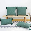 Ljojo Linen Tassel Pillow Cover 45*45cm - High-end Office Sofa Car Decor