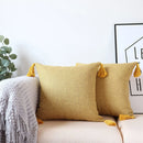 Ljojo Linen Pillow Cover 45x45cm Super Soft Decorative Cushion for Living Room