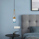 Ljojo Water Droplet Chandelier Glass Hanging Light Suspension for Kitchen