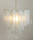 Nordic Murano Glass Tube LED Chandelier | Modern Kitchen Island Decor by Ljojo