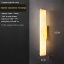 Copper Marble Wall Lamp, Luxury Stone Wall Light for Tv Background by Ljojo