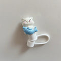 Kawaii Cat Silicone Straw Cover for 10mm Straws - Ljojo Charm Decoration