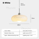 Bauhaus Glass Pendant Light Orange/White Chandelier for Living Room by Ljojo