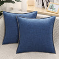 Ljojo Linen Chenille Pillow Case 50x50cm Sofa Bed Car Decorative Cushion Cover