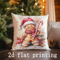 Christmas Animals & Snowflake Printed Pillow Covers by Ljojo - Sofa, Bedroom, Car Decor