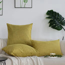 Ljojo Linen Decorative Cushion Covers for Sofa Living Room 45x45cm