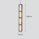 Nordic Long Stripe Led Chandelier Glass Pendant Lamp by Ljojo