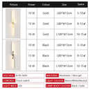 Ljojo Modern LED Strip Wall Lamp Minimalist Creative Bedroom Decorative Wall Light